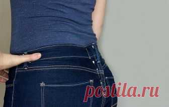 Учимся аккуратно ушивать джинсы в талии