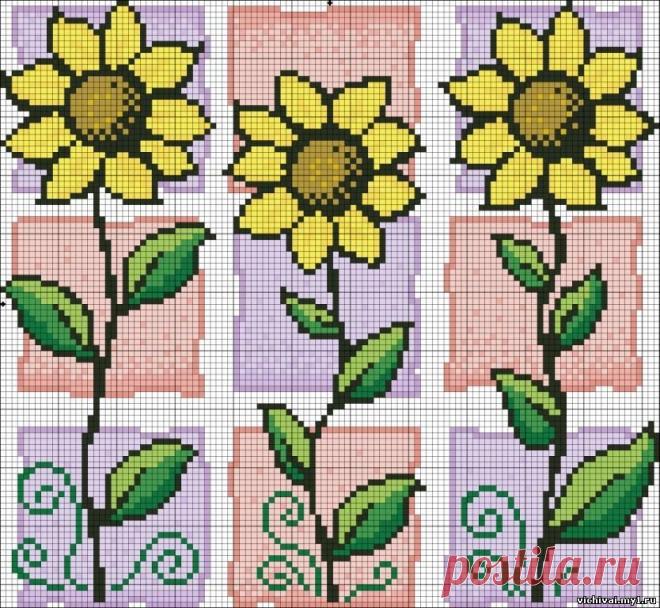 подсолнухи вышивка крестом: 19 тыс изображений найдено в Яндекс.Картинках