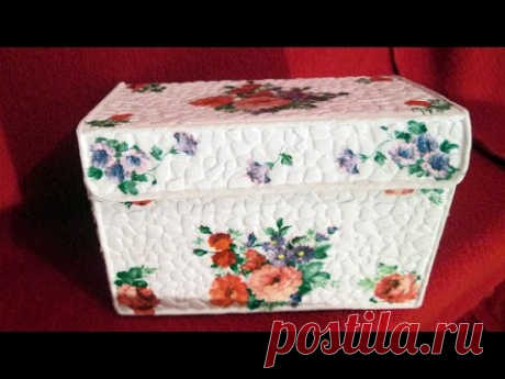 Шкатулка своими руками. Декор изнутри. Мастер класс (часть 2)