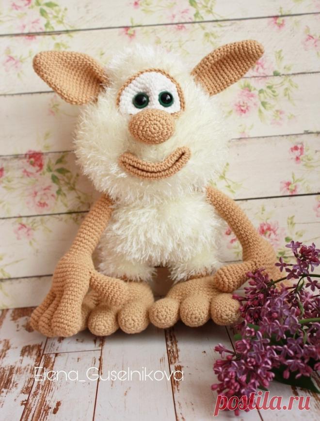 Домовёнок Буба Материалы:Крючок 2 мм, 3,5 ммПряжа (Я использовала - YarnArt Samba 1 моточек, цвет - 830; YarnArt Jeans 2 мотка, цвет - 07)Глазки 16 ммНабивкаНожницы, иголка и самое главное это хорошее настроение :)Размер домовёнка Бубы около 30 см (все зависит от ниток и крючка которыми будете...