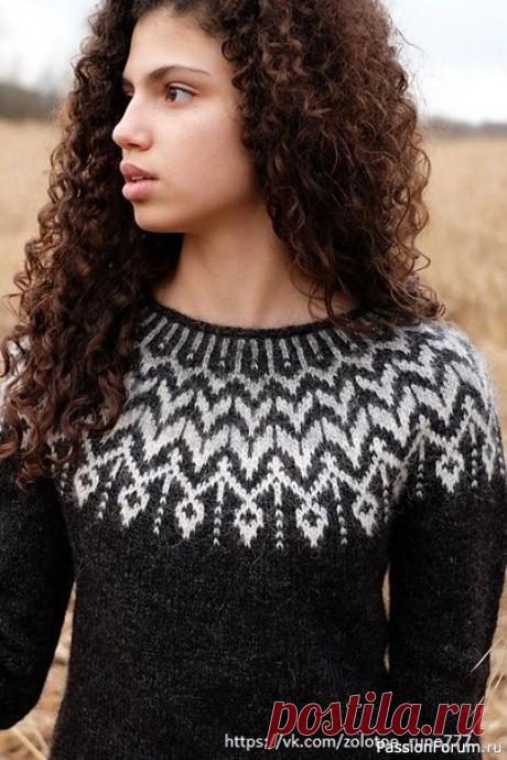 Лопапейса  &quot;Дрейма&quot; для  сестры | Вязание для женщин спицами. Схемы вязания спицами Добрый  день, дорогие  рукодельницы!  Понравилась  мне  лопапейса  &quot;Дрейма&quot;,  автором   которой  является  Дженнифер  Стеингасс. И решила  я  связать  ее  для  сестренки.  Размер 48-50. Пряжа ...