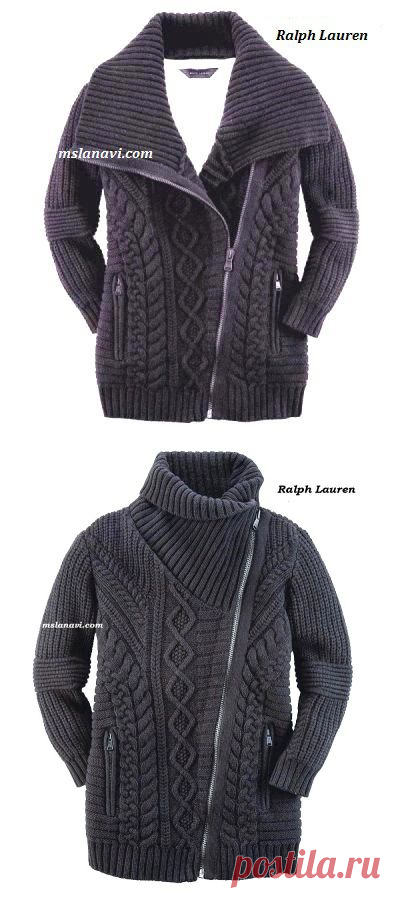 Вяжем с Ланой » Вязаный жакет для девушки от Ralph Lauren