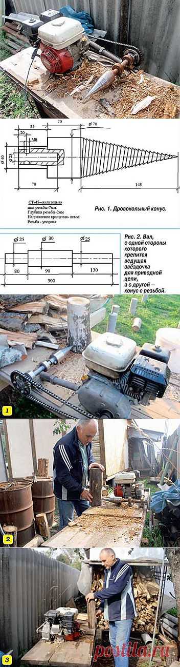Механический колун - Построим дом и дачу сами