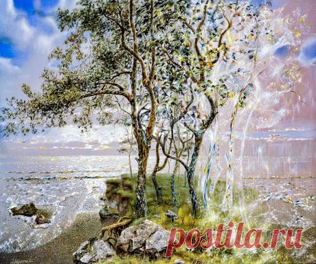 Энергия и неземная эстетика космизма в светящихся картинах художника Александра Маранова | Рисуем вместе с Таней | Дзен