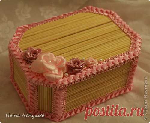 Шкатулки из шпажек