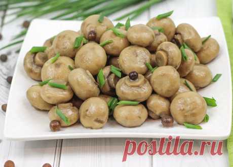 Шампиньоны маринованные: 10 минут и вкуснейшая закуска на столе | Вкусная жизнь | Канал о еде... Горсть специй, немного свободного времени и вкуснейшая закуска у вас на столе