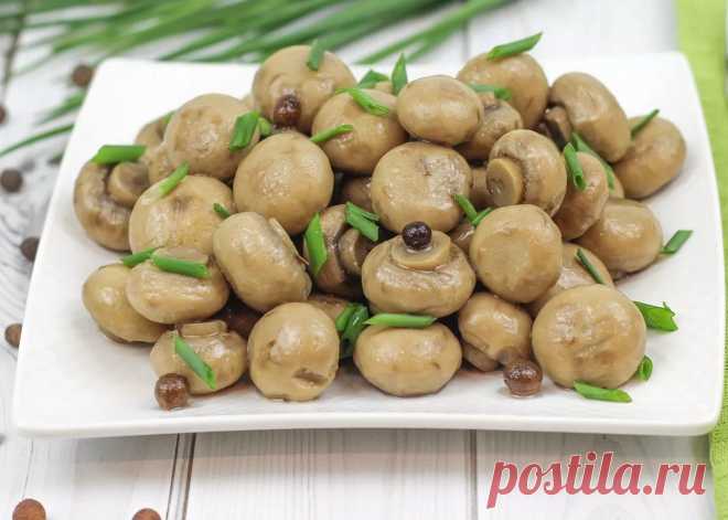 Шампиньоны маринованные: 10 минут и вкуснейшая закуска на столе | Вкусная жизнь | Канал о еде... Горсть специй, немного свободного времени и вкуснейшая закуска у вас на столе