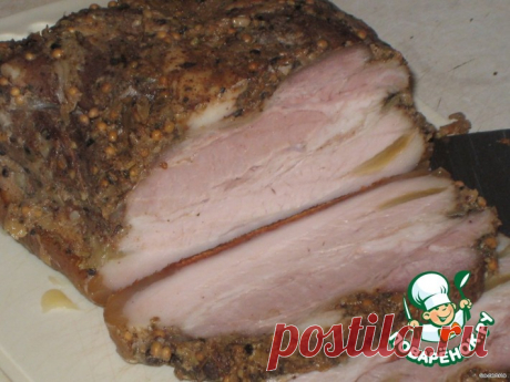 Грудинка закусочная, маринованная в заварке Кулинарный рецепт