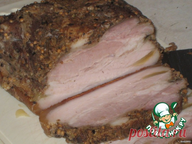 Грудинка закусочная, маринованная в заварке Кулинарный рецепт