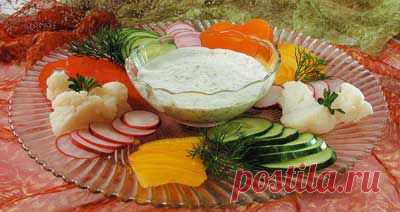 Овощное ассорти с соусом из авокадо. - Рецепты - Доставка пиццы, обедов, суши, питьевой воды домой и в офис, банкет, кейтеринг, организация мероприятий в Петербурге