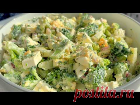 Вкусный Салат с Брокколи и Брынзой—Легкий и Полезный Рецепт