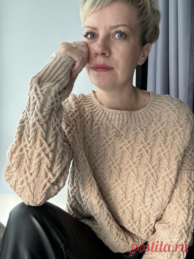 Сколько петель набирать? Свитер на осень. | Evgeniyaknit | Дзен