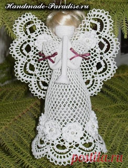 Схемы ажурных ангелов крючком