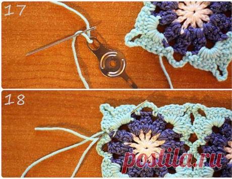 Square Crochet Motif Free Pattern