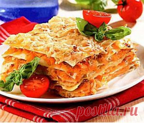 Лазанья с тыквой