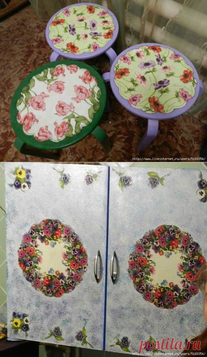 Шкаф и табуретки для доченьки.