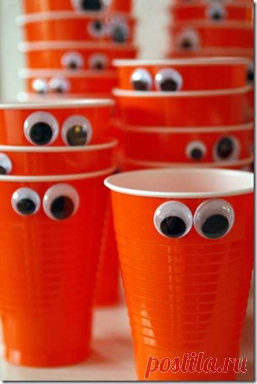 Стаканчики на Хеллоуин / Хеллоуин и Маскарадные, карнавальные костюмы своими руками / ВТОРАЯ УЛИЦА