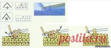 Условные обозначения для вязания крючком - Вязание крючком. Узоры