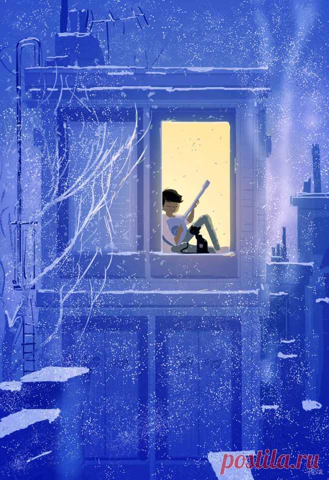 Волшебство ночи... Художник Паскаль Кэмпион (Pascal Campion).