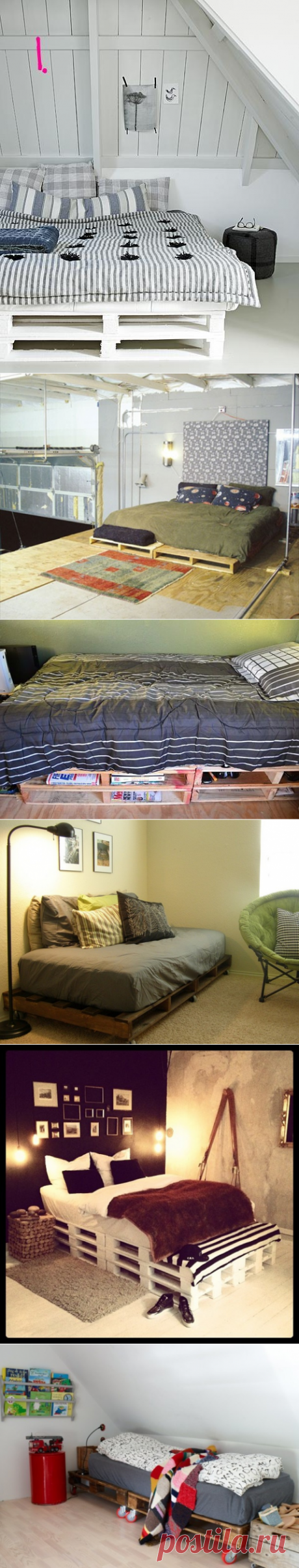 Кровати из поддонов