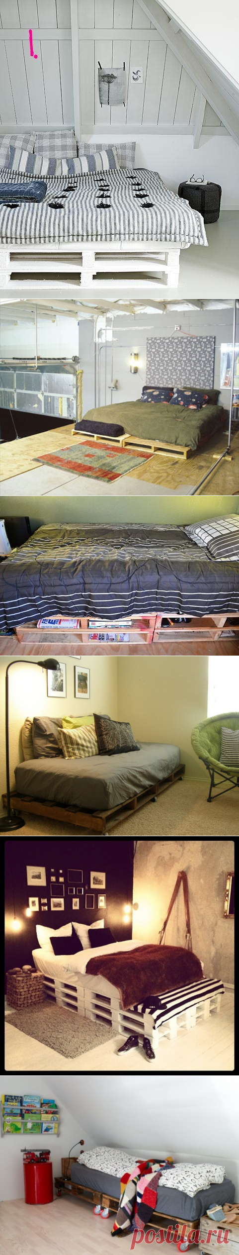 Кровати из поддонов