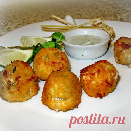 Креветочные шарики в панировке с соусом из лайма и йогурта | Кошкин дом