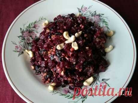 Сладкий салат из свеклы