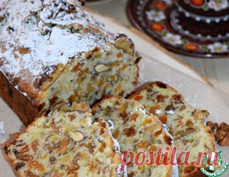 Кекс с изюмом и орехами "Лакомка" – кулинарный рецепт