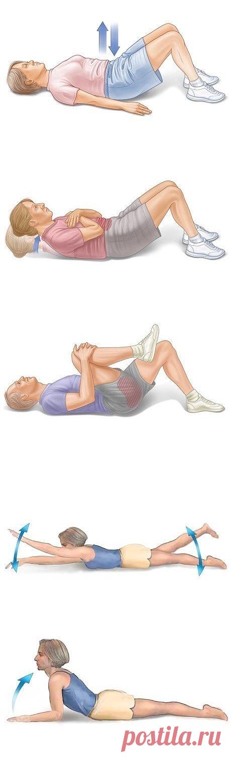 (9) Одноклассники          Упражнения при болях в спине и пояснице! Самые эффективные!