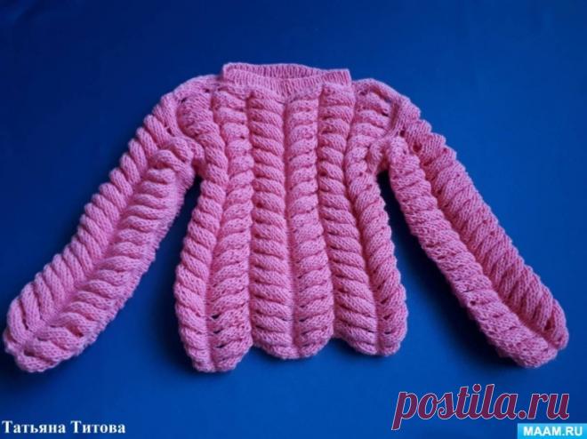 MAAM.ru: Мастер-класс по вязанию спицами детской кофты  Узор Азиатский колосок Азиатский колосок, или, как его еще называют, восточная коса эффектный, модный, объемный и стильный узор, который используется в создании самых разных предметов одежды.