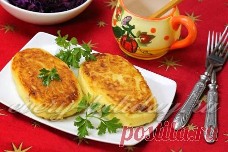 Картофельные зразы с ветчиной и сыром: рецепт с фото