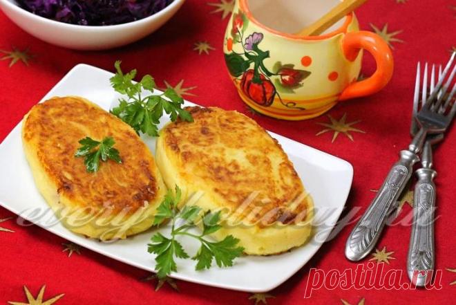 Картофельные зразы с ветчиной и сыром: рецепт с фото