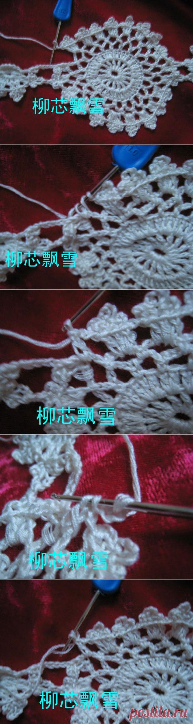 Irish crochet &: Туника. МК. Очень много фото.