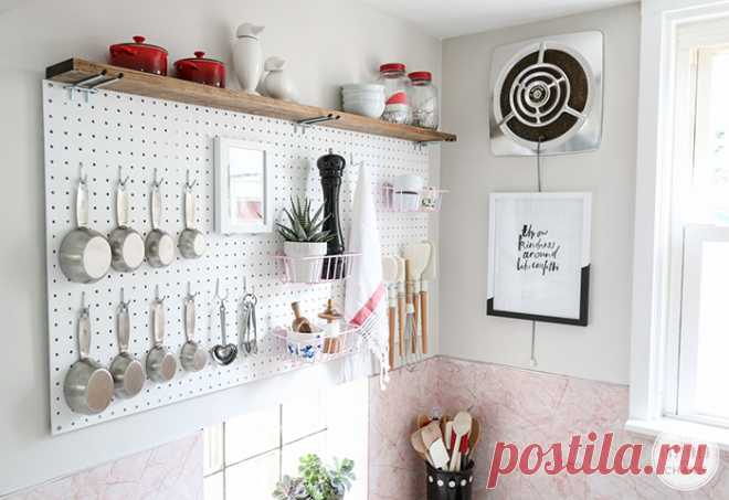 Перфорированные панели: 30 идей использования в интерьере.