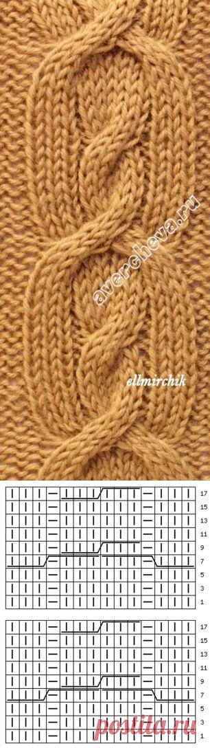 Узор: коса из 14 петель.