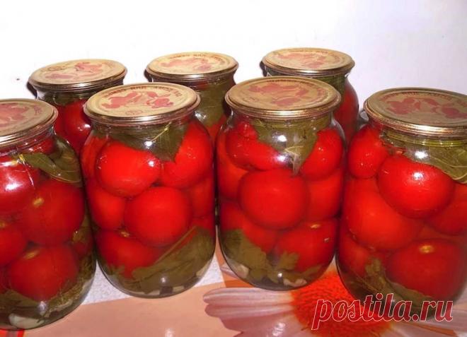 Помидоры в желе на зиму «Обалденные» без стерилизации на литровую банку