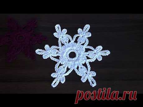 VERY EASY  Сrochet snowflake Tutorial