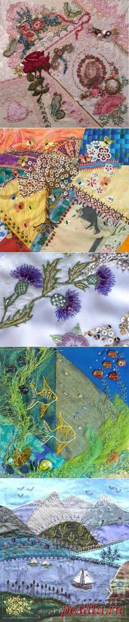 Крейзи-квилт  или безумные лоскутки - Ярмарка Мастеров - ручная работа, handmade