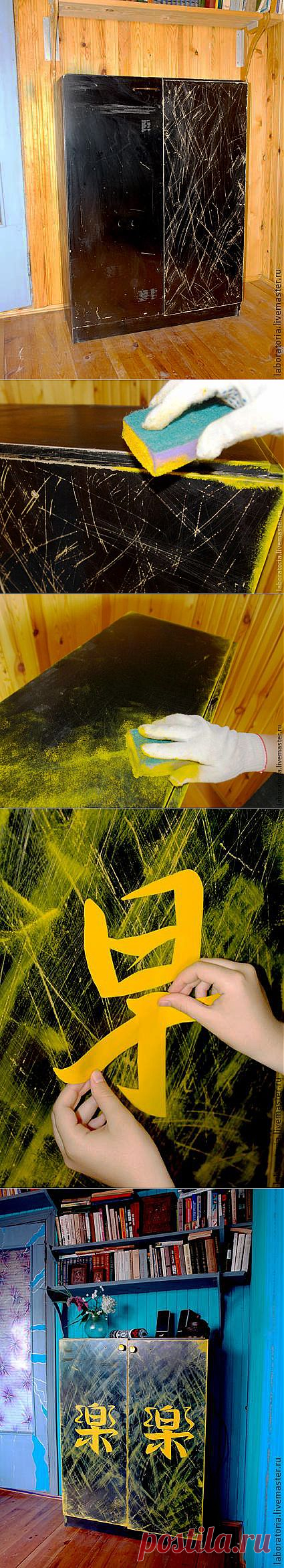 Декор шкафа (из серии дачные переделки) - Ярмарка Мастеров - ручная работа, handmade