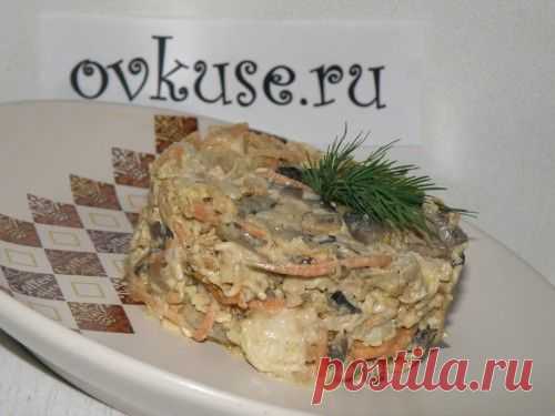 Салат с грибами и курицей - пошаговый рецепт с фото / Простые рецепты