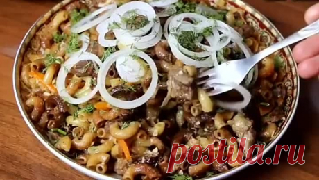 БЫСТРЫЙ УЖИН НА СКОВОРОДЕ! Макароны с Мясом