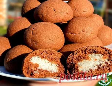 Шоколадное печенье с кокосовой начинкой – кулинарный рецепт