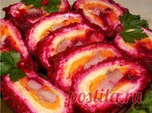 -рулет «Селедка под шубкой» - "Готовим вместе" - olga.osipova.71@bk.ru - Почта Mail.Ru