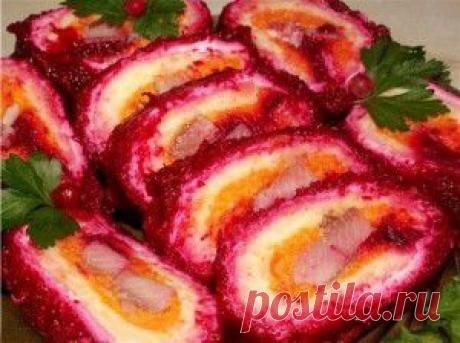 -рулет «Селедка под шубкой» - &quot;Готовим вместе&quot; - olga.osipova.71@bk.ru - Почта Mail.Ru