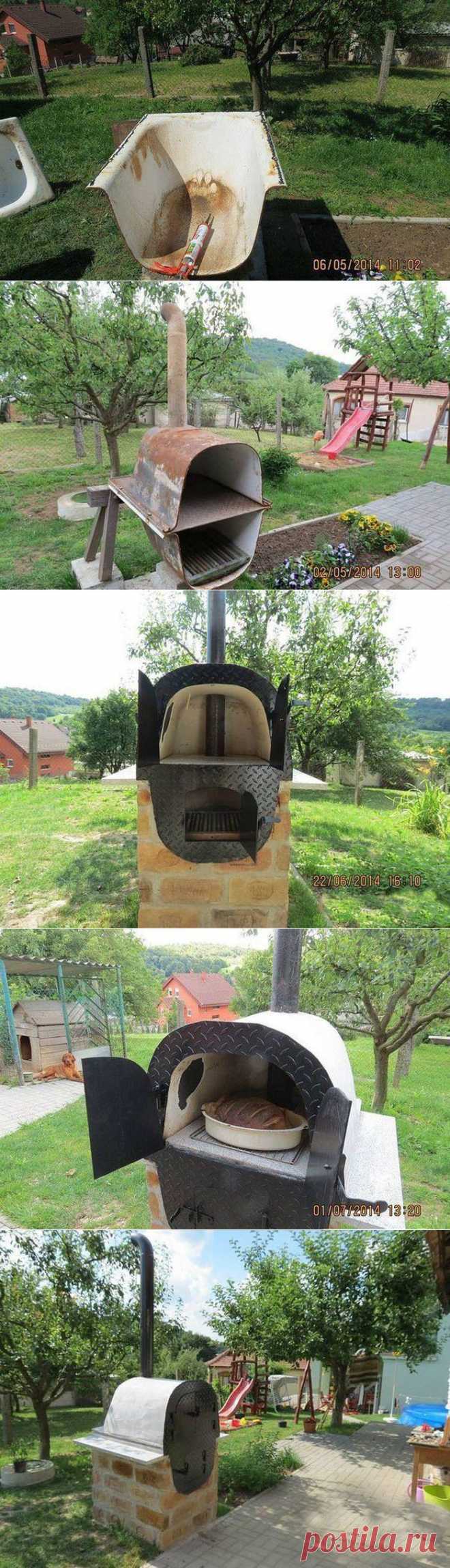 Хлебопечка из старой ванны своими руками
