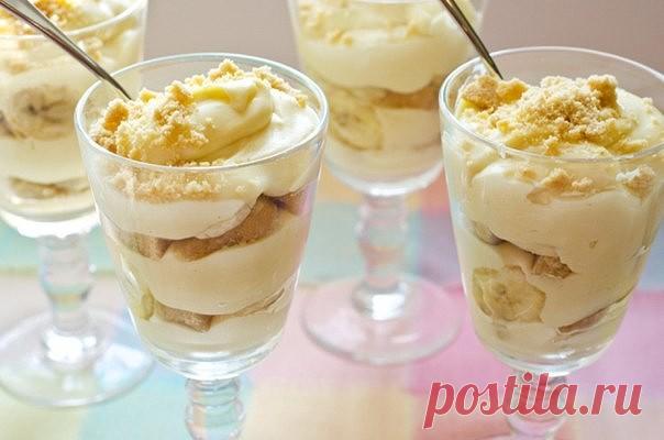 Творожно-банановый крем