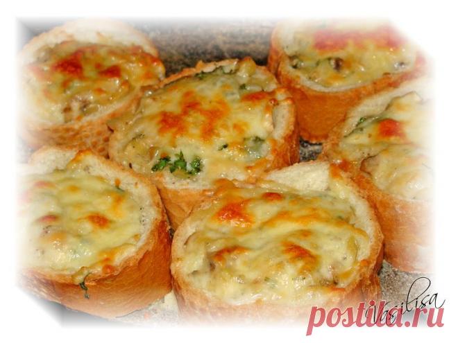 Жульен в булочках.Быстро и вкусно