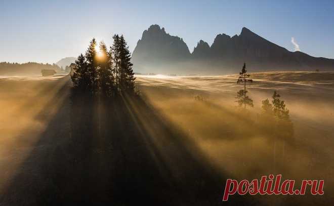 Утро в Альпах, Швейцария