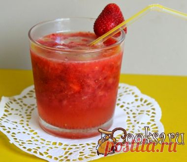 Клубнично-апельсиновый коктейль с мартини фото рецепт приготовления