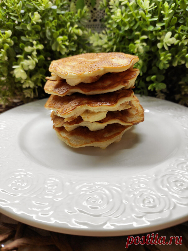 Яблочные оладьи: много яблок и щепотка муки. Рецепт из моего рациона стройности - всего 110 ккал | 
